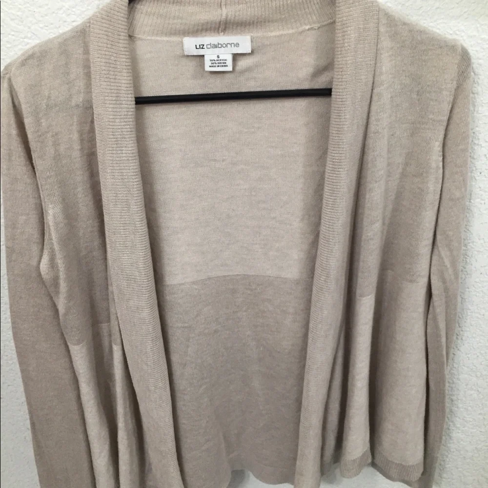 Liz Claiborne open front cardigan - Picture 4 of 5